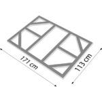 DODATKI ZA KOVINSKE HIŠKE GLOBEL TALNI OKVIR GLOBEL 6X4 D171 X Š113 CM (F64GAL) - slika 2